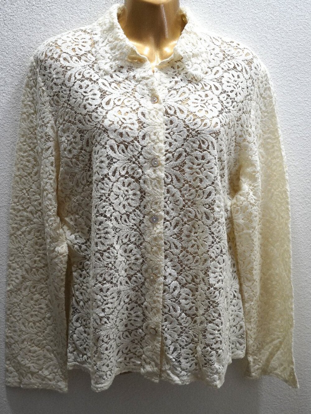 J. Jill Vintage Lace Blouse size L